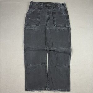 Vintage Dickies Faded Black Double Knee Jeans Men's 32x29 Skater Workwear Y2K